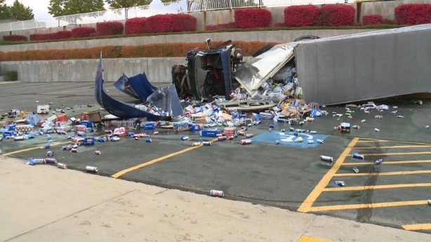 Utah Community Mourns Loss of Beer Following Semi Truck Roll Over