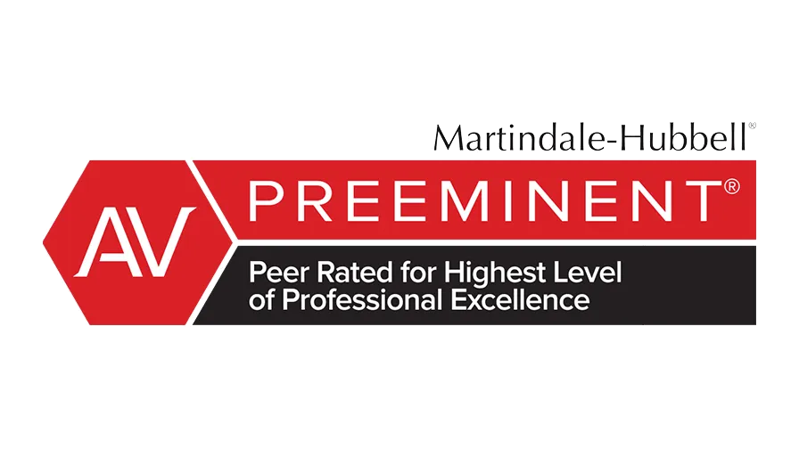 Martindale-Hubbell AV Preeminent rating